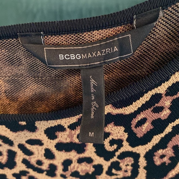 BCBG Max Azaria Sheen French Leopard Bodycon - Picture 3 of 6